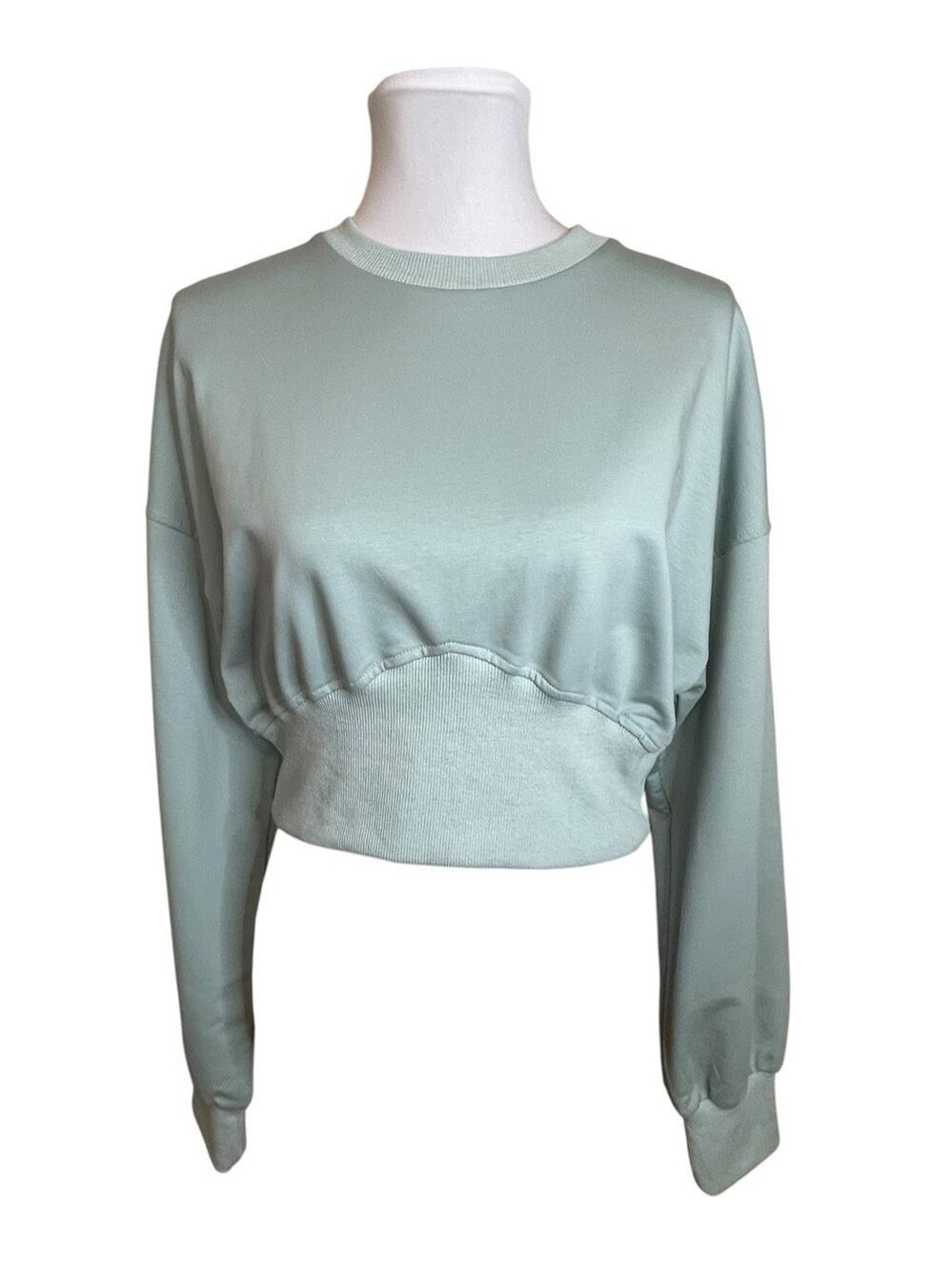 Cider Cropped Crewneck Mint Green NWT! Size Medium